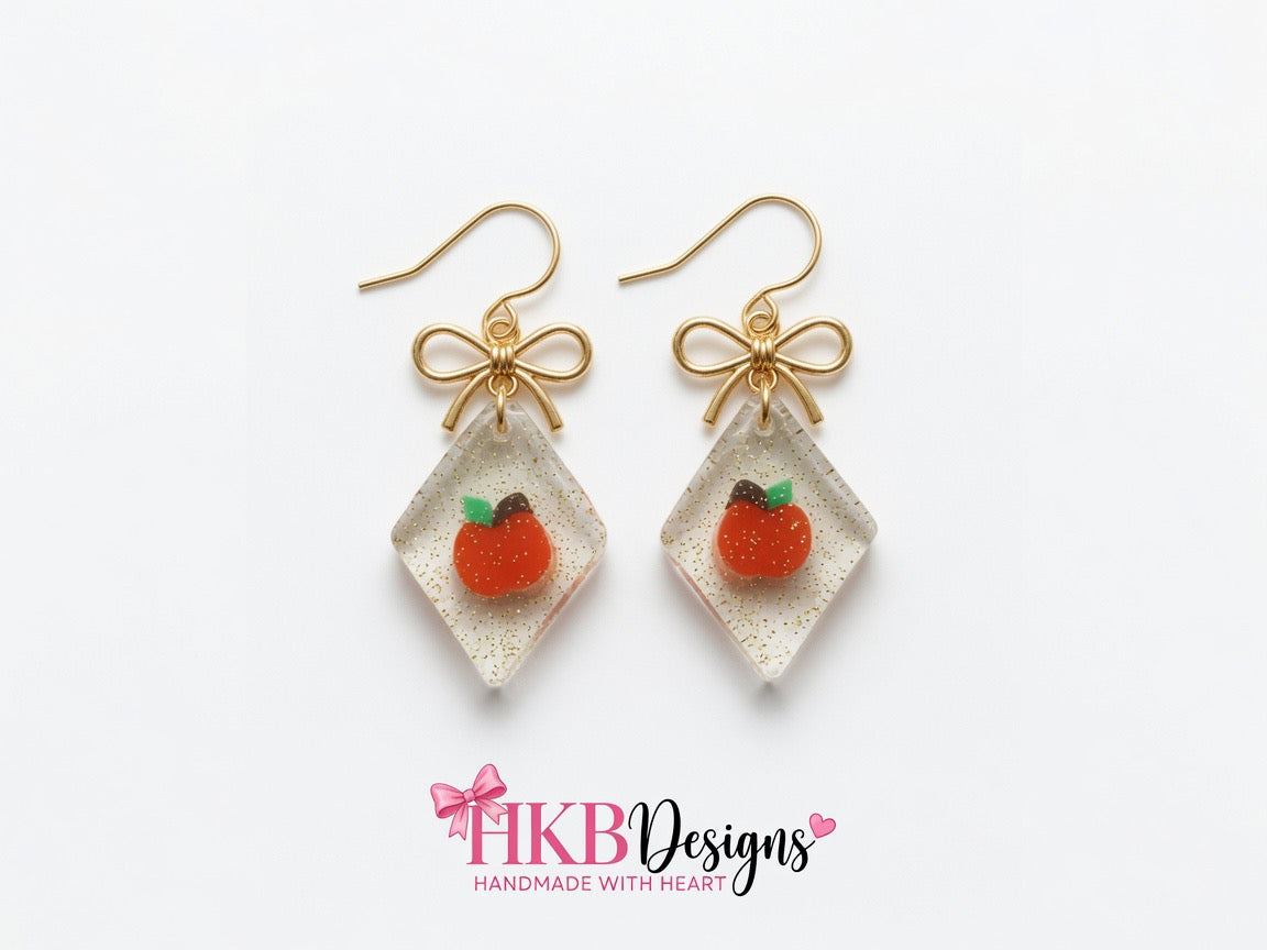 School Days Diamond Earrings 2cm – Apple of my Eye