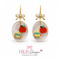 School Days Oval Earrings – Ready, Set, School
