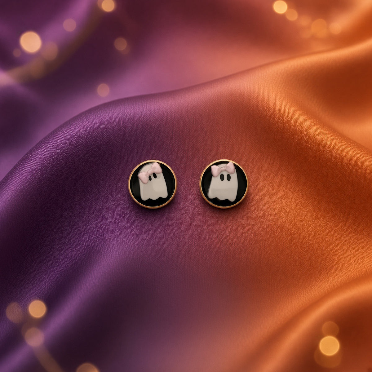 Bitty Boos - Somber Ghost Studs