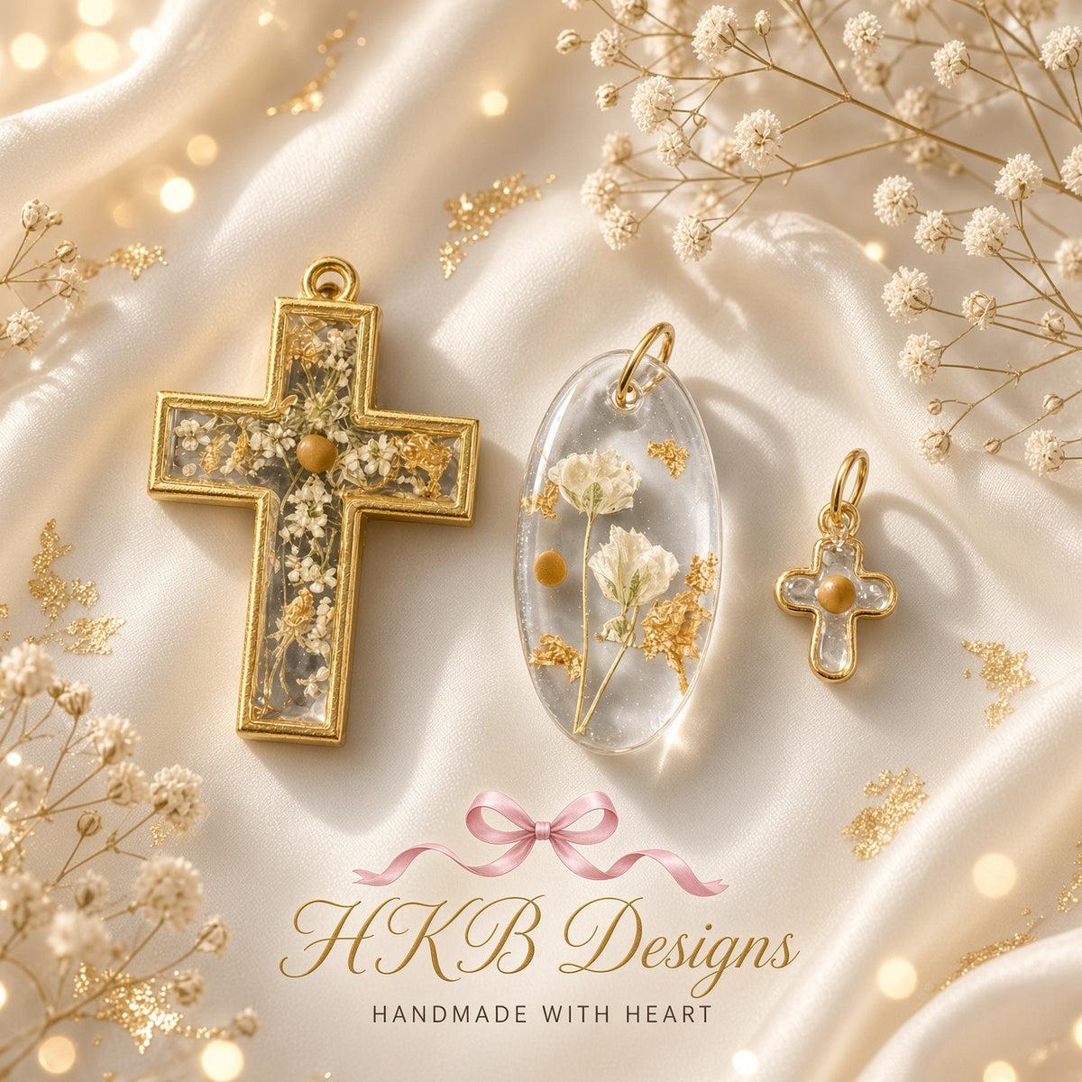 Seeds of Hope Mustard Seed Small Cross Necklace